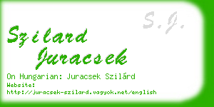 szilard juracsek business card