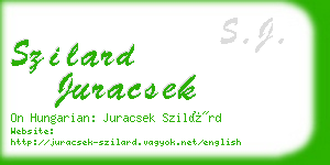 szilard juracsek business card